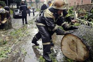 Украиной пронёсся ураган
