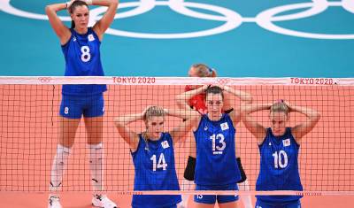 Женская сборная РФ по волейболу уступила Турции в матче группового этапа Олимпиады