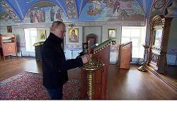 Путин посетил монастырь на острове Коневец в Ладожском озере