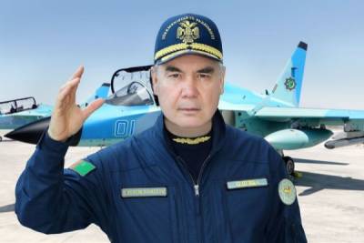 Гурбангулы Бердымухамедов пилотировал военный самолет Aermacchi M-346 (видео)