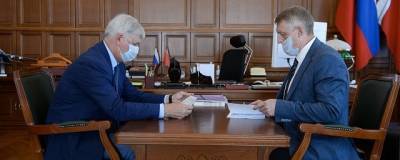 Александр Гусев провел встречу с врио ректора ВГТУ Дмитрием Проскуриным
