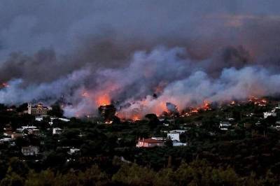 Греция горит: из-за лесных пожаров эвакуируют населенные пункты