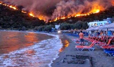 Рекордная жара в Греции спровоцировала крупные пожары