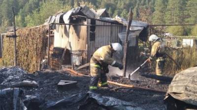 В Никольске сгорели два дома с надворными постройками