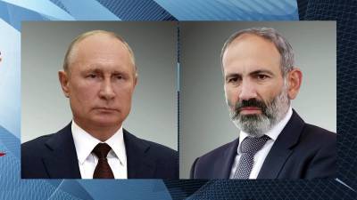 Владимир Путин поздравил Никола Пашиняна с назначением на должность премьер-министра Армении