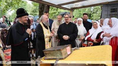 ФОТОФАКТ: Освящение места закладки первого старообрядческого храма общины единоверцев в Минске