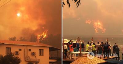 Лесные пожары в Турции: огонь приблизился к ТЕС, эвакуировали тысячи человек - фото