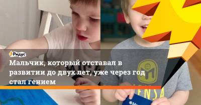 Мальчик, который отставал в развитии до двух лет, уже через год стал гением - ridus.ru - США - Портленд