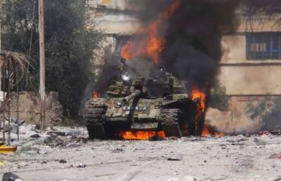 Армения уничтожила Т-90 ударом артиллерии