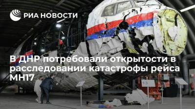 Глава ДНР Пушилин: в деле расследования катастрофы рейса МН-17 нужна максимальная открытость