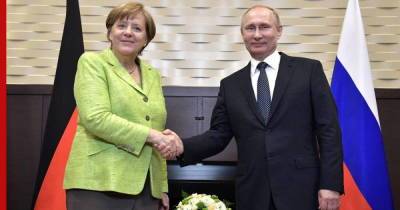 Путин и Меркель обсудят мировую повестку и