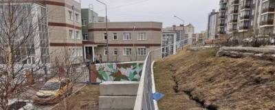 В Центральном районе Красноярска ремонтируют опасную подпорную стену