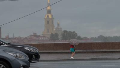 В Петебурге и Ленобласти 20 августа ожидаются небольшие дожди