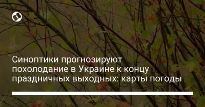 Синоптики прогнозируют похолодание в Украине к концу праздничных выходных: карты погоды