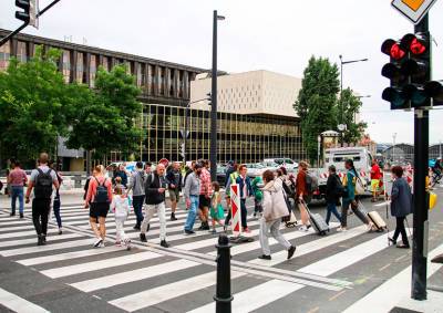 В центре Праги открыли долгожданный пешеходный переход