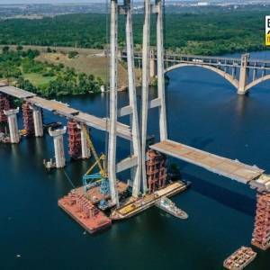 В Запорожье вантовый мост станет самым высоким в Украине. Фото