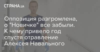 Оппозиция разгромлена, о "Новичке" все забыли. К чему привело год спустя отравление Алексея Навального