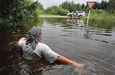 Паводок перекрыл федеральную трассу на Новороссийск