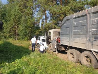 Под Екатеринбургом водитель легковушки погиб после лобового столкновения с грузовиком
