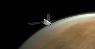 Космический аппарат BepiColombo записал звук солнечного ветра возле Венеры