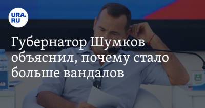 Губернатор Шумков объяснил, почему стало больше вандалов