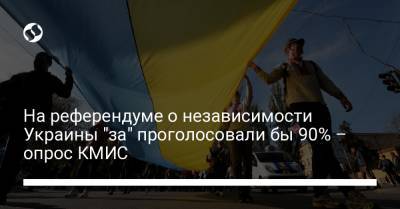На референдуме о независимости Украины "за" проголосовали бы 90% – опрос КМИС