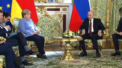 5-я студия. Эксперт о визите Меркель: Германия заинтересована в нормальной работе с РФ