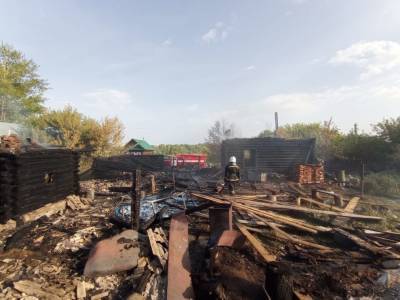 В Удмуртии из-за детской шалости сгорел дом