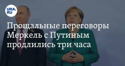 Прощальные переговоры Меркель с Путиным продлились три часа