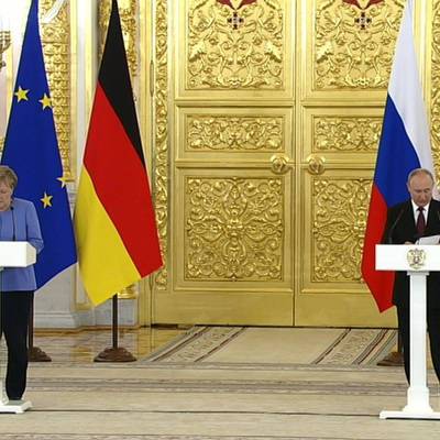Донбасс, Афганистан и "Северный поток-2" стали основными темами переговоров Путина с Меркель