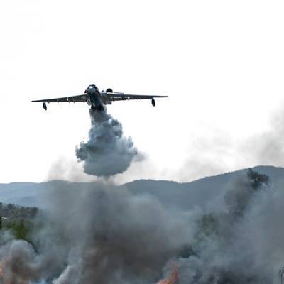 Самолеты Бе-200 задействуют в Якутии для борьбы с пожарами
