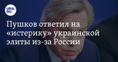 Пушков ответил на «истерику» украинской элиты из-за России