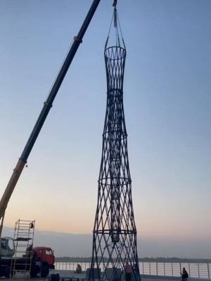 Две копии Шуховской башни устанавливают на Стрелке в Нижнем Новгороде