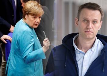 "Свободу Навальному!",- потребовала Меркель от Путина