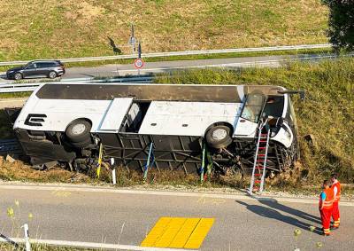 В Германии разбился автобус с чешскими туристами