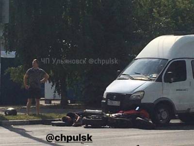 На Кирова мотоциклист попал под двойной удар и оказался в больнице