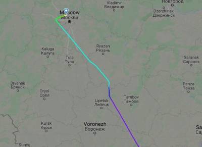 Самолет Sukhoi Superjet 100 вынужденно снизился над Рязанской областью