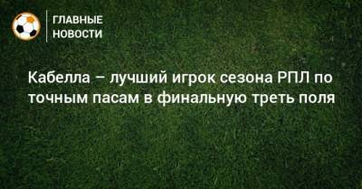 Реми Кабелл - Кабелла – лучший игрок сезона РПЛ по точным пасам в финальную треть поля - bombardir.ru - Краснодар