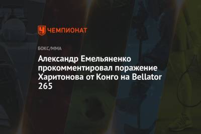 Александр Емельяненко прокомментировал поражение Харитонова от Конго на Bellator 265