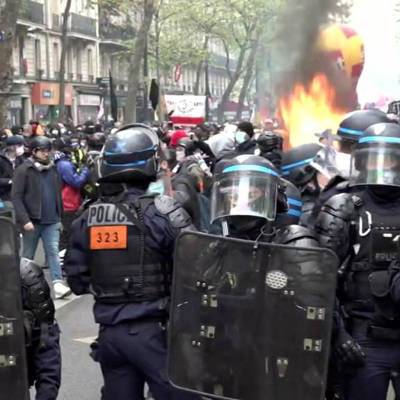 Беспорядки произошли на акции протеста против санитарных пропусков в Монпелье