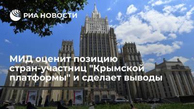 Представитель МИД Захарова: Москва оценит позицию стран-участниц "Крымской платформы"