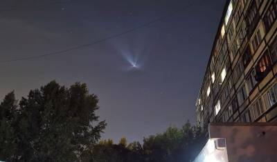 Над Тюменью ночью пролетела ракета "Союз" запущенная с Байконура (фото)