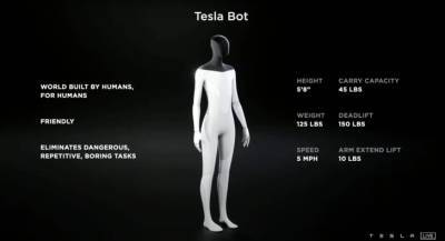 В Tesla решили создать собственного человекоподобного робота