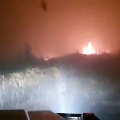 Возникший из-за пала травы лесной пожар угрожает двум самарским поселкам