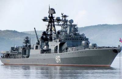 Российский БПК "Североморск" сорвал учения кораблей НАТО