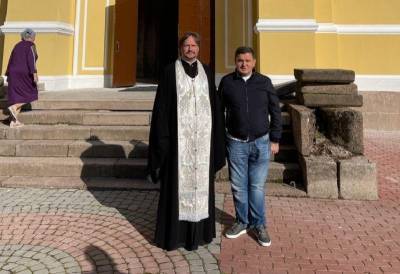 Сергей Перминов посетил возрожденный храм в Пенино