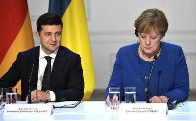 Встреча Меркель и Зеленского началась в Киеве