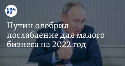 Путин одобрил послабление для малого бизнеса на 2022 год