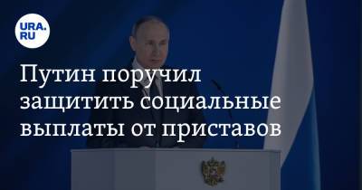 Путин поручил защитить социальные выплаты от приставов