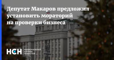 Депутат Макаров предложил установить мораторий на проверки бизнеса